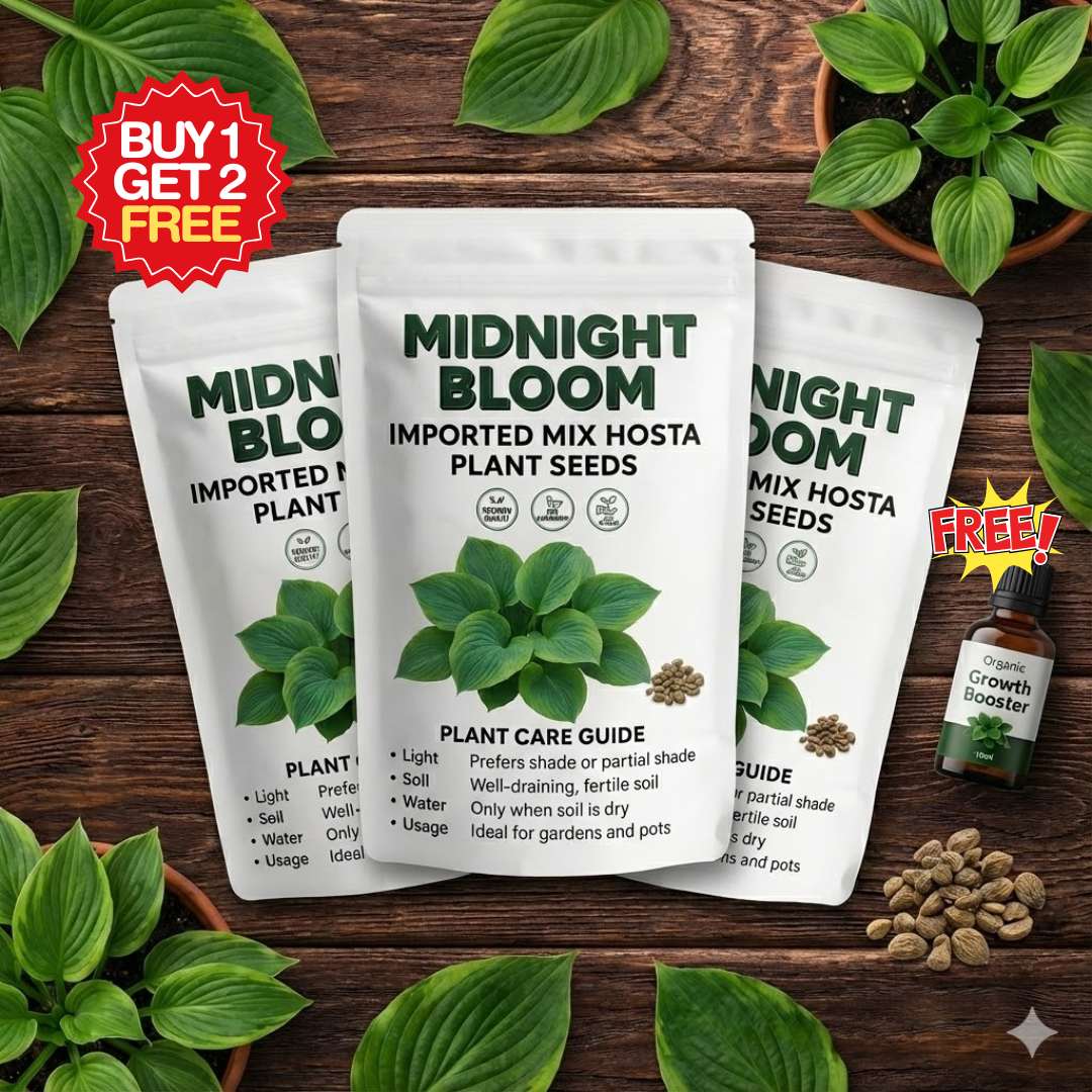 Imported Mix Hosta Plant Seeds (100g Pack) | BUY 1 GET 2 FREE + Free Organic Growth Booster!