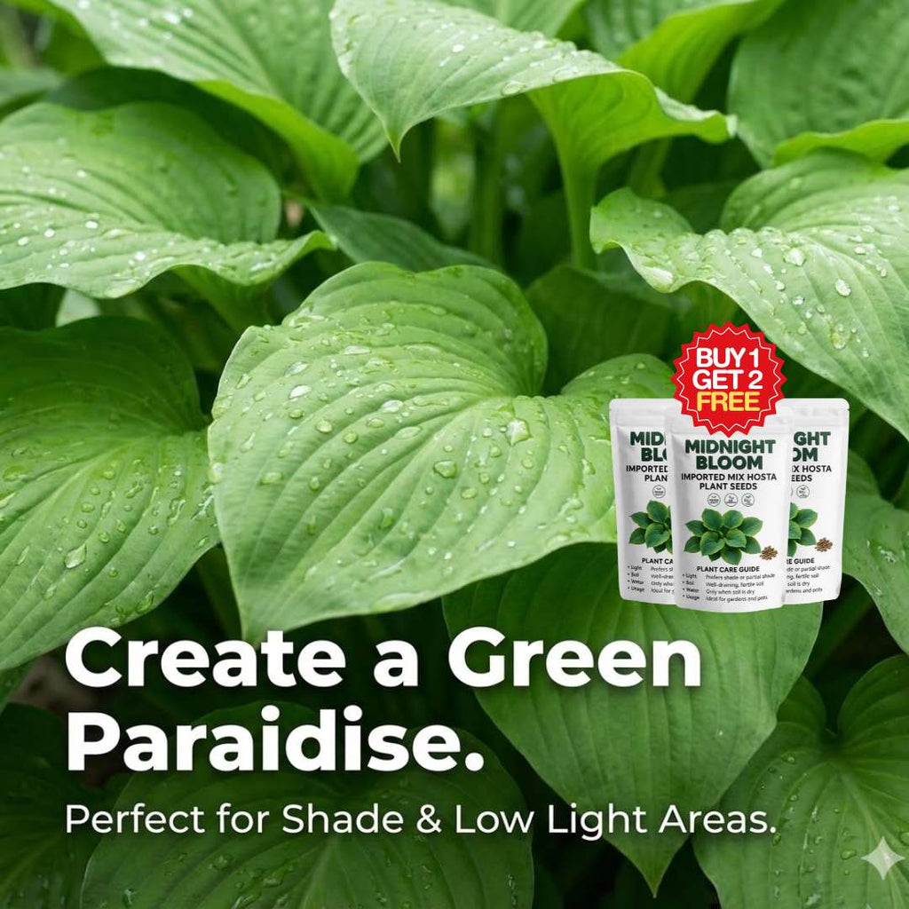 Imported Mix Hosta Plant Seeds (100g Pack) | BUY 1 GET 2 FREE + Free Organic Growth Booster!