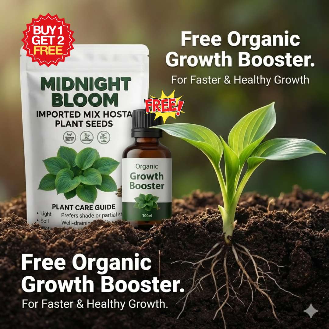 Imported Mix Hosta Plant Seeds (100g Pack) | BUY 1 GET 2 FREE + Free Organic Growth Booster!