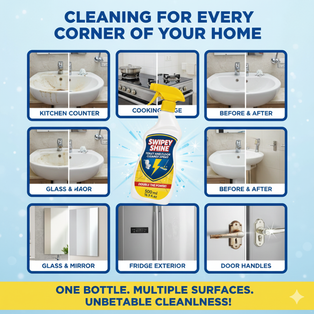 Swipey Shine Toilet and Floor Cleaner Spray | BUY 1 GET 1 FREE